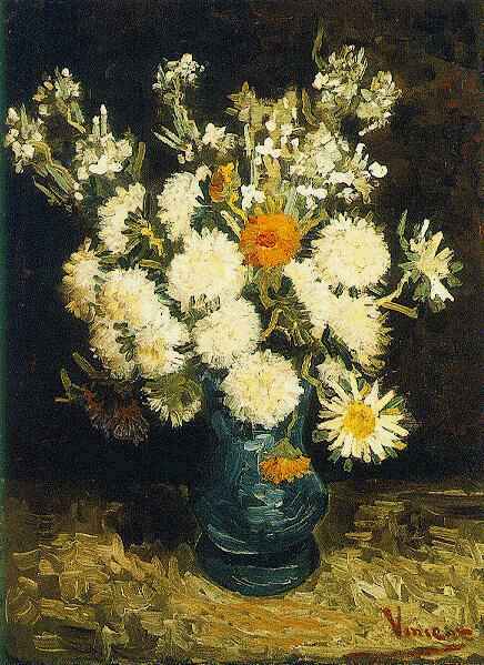 Картина Ван Гога Цветы в синей вазе 1886-1887